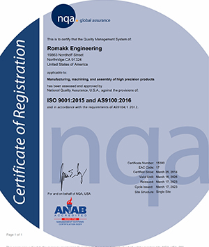 Romakk Engineering AS9100